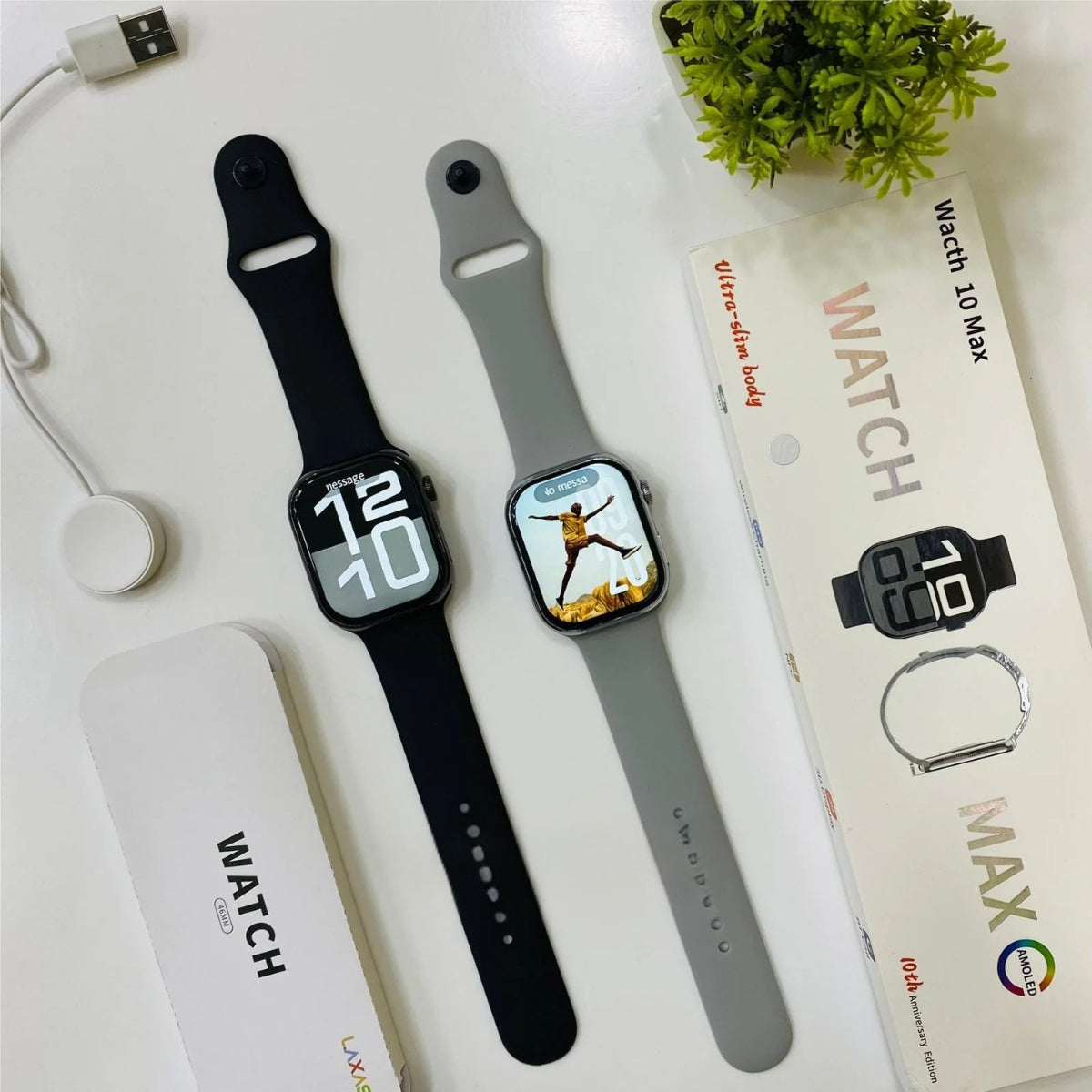 Series 10 smart watch with magnetic chain strap